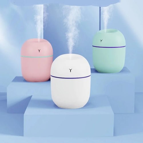 AromaGlow Mini Ultrasonic Humidifier & USB Diffuser