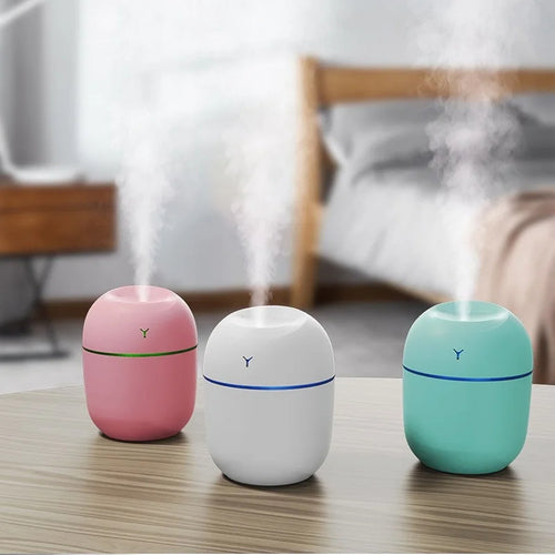 AromaGlow Mini Ultrasonic Humidifier & USB Diffuser